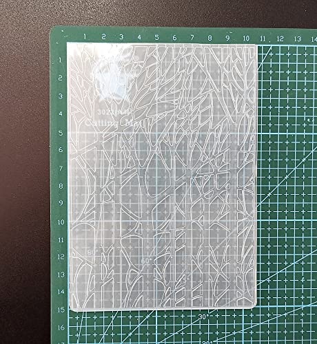 Merry Christmas Forest Tree Plastic Embossing Folders for Card Making Scrapbooking and Other Paper Crafts