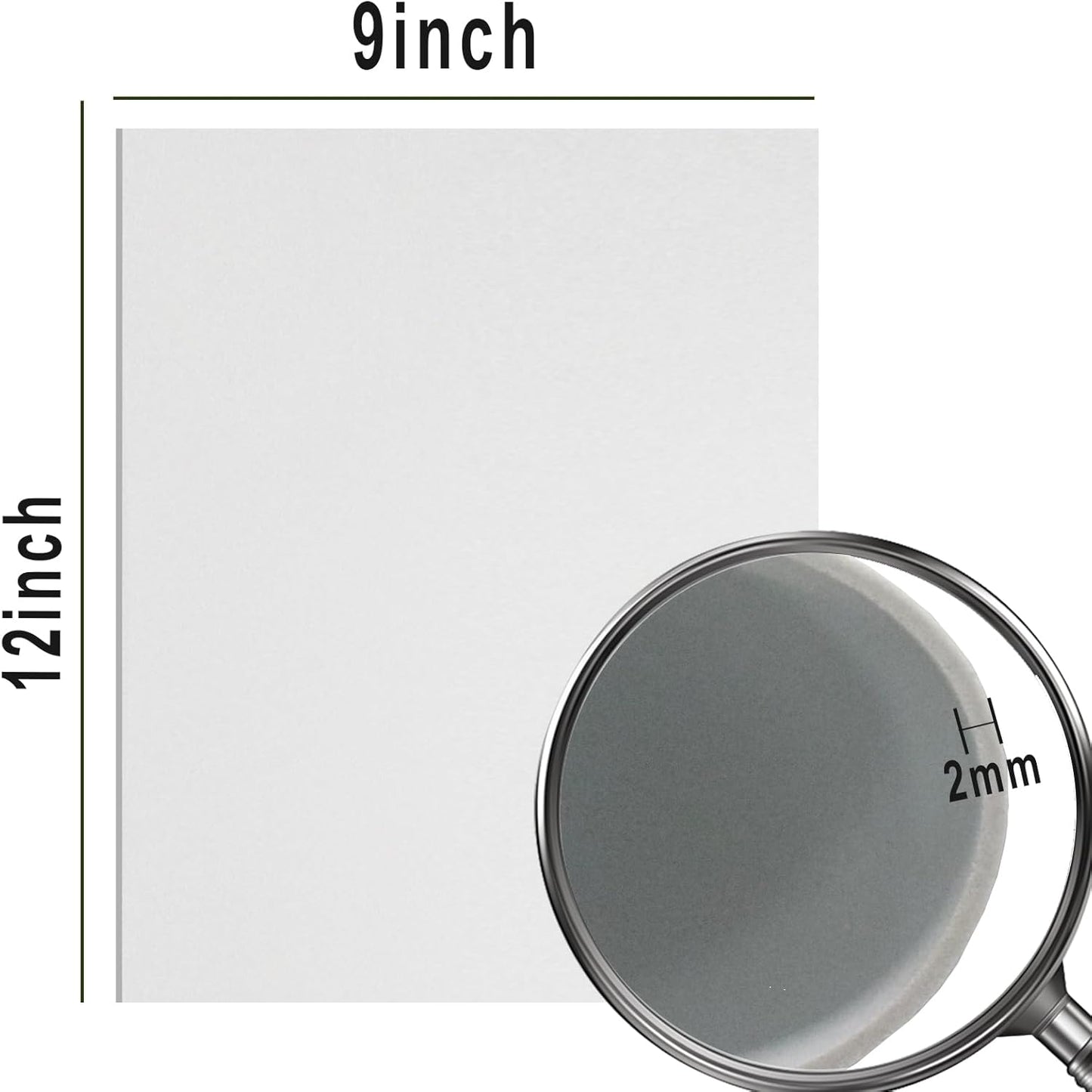 QIDIWIN EVA Foam Craft Sheets - 9x12 Inch 2mm Thick Versatile Non-Adhesive Foam for DIY, Cosplay, Scrapbooking, Classroom Projects - Durable, Flexible, Perfect for Crafting, 12 Pack(White) - Crafty Corner