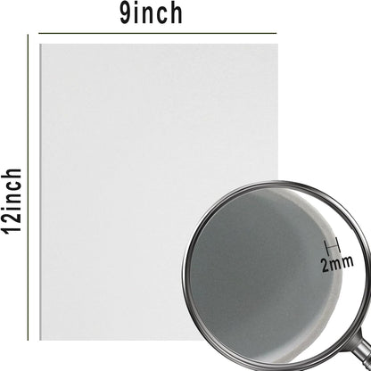 QIDIWIN EVA Foam Craft Sheets - 9x12 Inch 2mm Thick Versatile Non-Adhesive Foam for DIY, Cosplay, Scrapbooking, Classroom Projects - Durable, Flexible, Perfect for Crafting, 12 Pack(White) - Crafty Corner