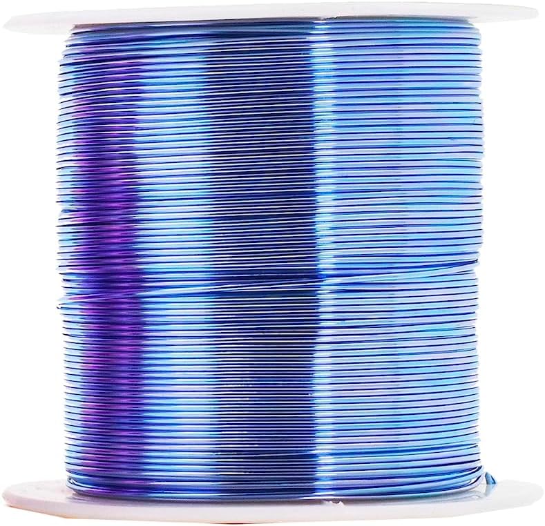 Mandala Crafts 14 Gauge Anodized Aluminum Craft Wire for Jewelry Making - 240 FT Colored Flexible Pastel Wire - Bendable for Bonsai Armature Crafting Sculpting - Crafty Corner