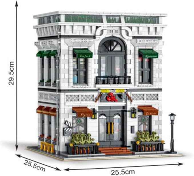 General Jim's Modular City Building Set – Lobster Seafood Restaurant Edition - MOC City Alternative Brick Set