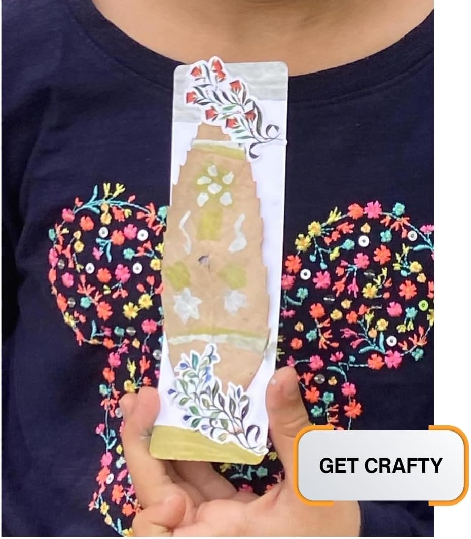 Artist Bookmark Sketchpad Combo – 300 GSM 100% Cotton & 320 GSM Cellulose Ivory Paper | Premium Mixed Media Paper for Watercolor, Gouache, Calligraphy & Ink – Bookmark Size 6x2” - Crafty Corner