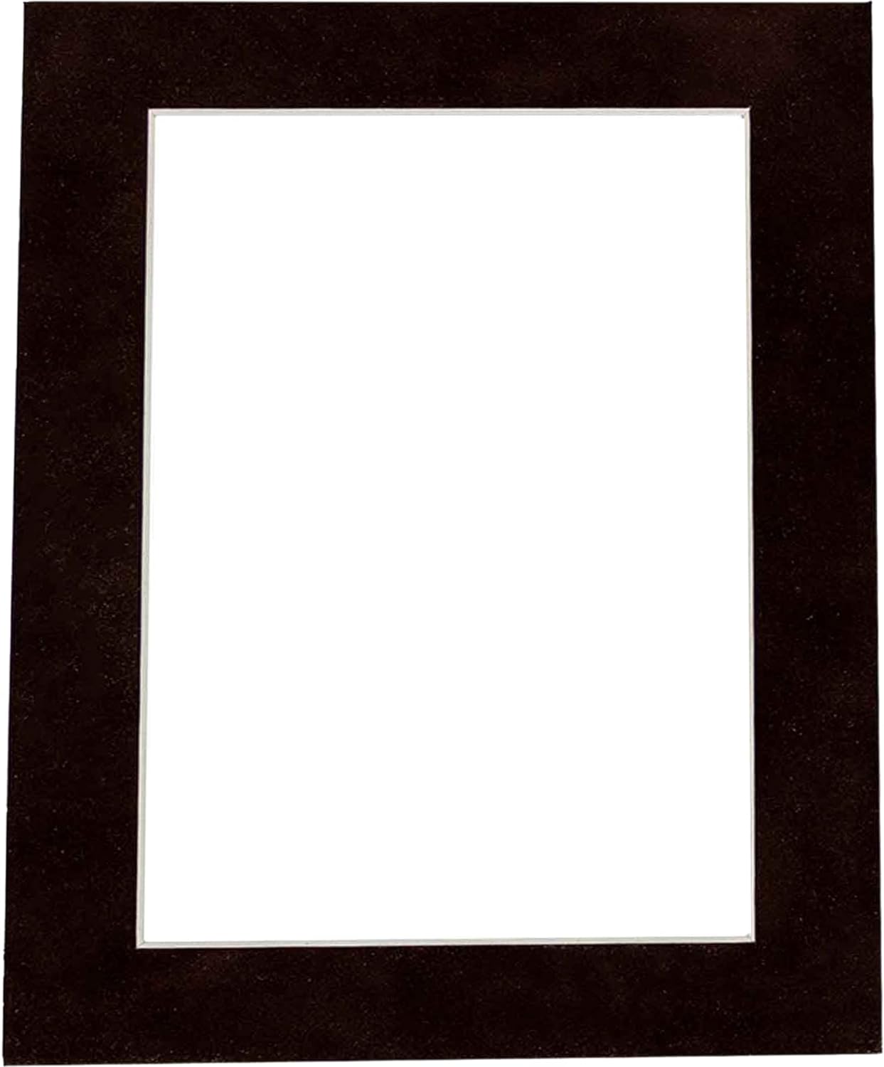 Pack of 25 Acid Free 11x14 Mats Bevel Cut for 8.5x11 Photos - Black Suede Precut Matboards With Backing Boards and Clear Photo Mat Bags For Pictures, Photos, Framing - 4-ply Thickness
