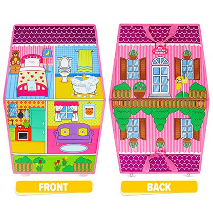 Dress Up House Felt Board 35PCS Double
