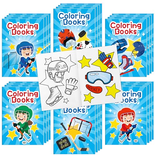 Ice Hockey Coloring Book (24 Count)