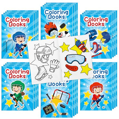Ice Hockey Coloring Book (24 Count)
