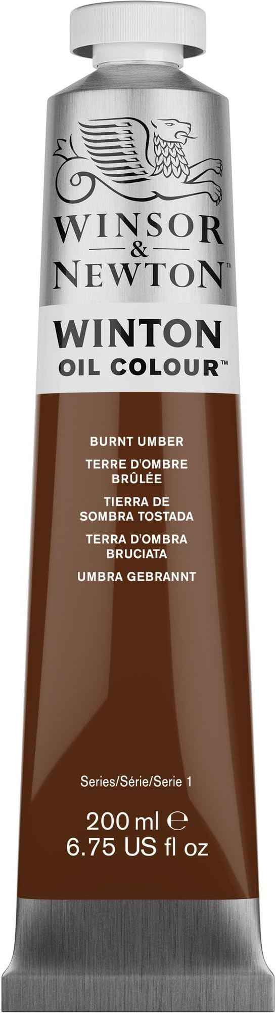 Winsor & Newton Winton Oil Color, 200ml (6.75-oz) Tube, Burnt Umber