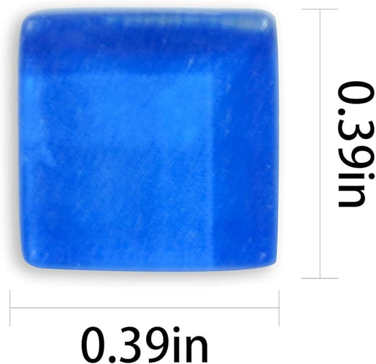 Square Sea Glass Mosaic Tiles Bulk for Adults Crafts Supplies,200g Broken Mosaic Glass Pieces for Kitchen Home Bathroom Decoration DIY Art Projects