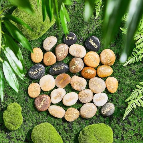 80 Pcs Engraved Inspirational Rocks