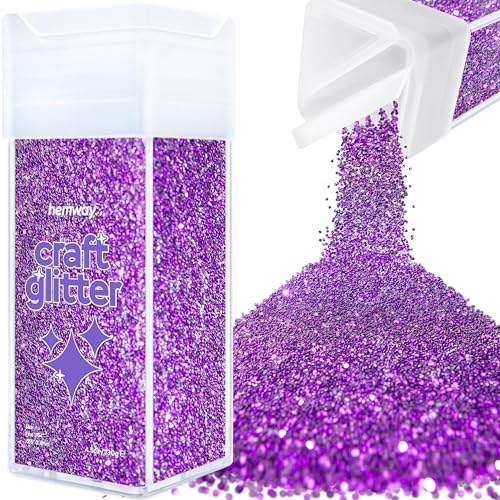 Craft Glitter Shaker Purple 110g Fine (3.8 Ounce)