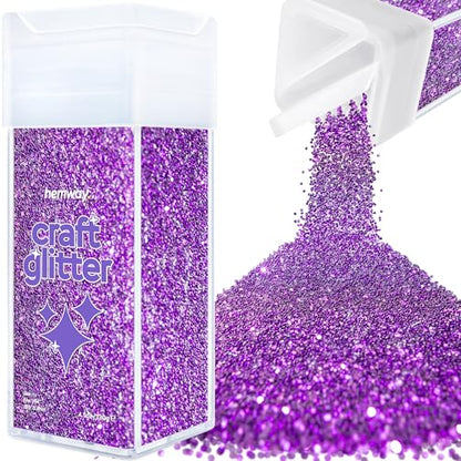 Craft Glitter Shaker Purple 110g Fine (3.8 Ounce)