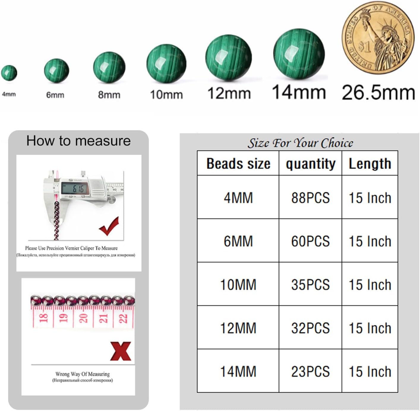 32PCS 12MM Yellow Malachite Beads Stone Beads Energy Healing Beads for DIY Jewelry Bracelet Necklace Making for Jewelry Making 15Inch