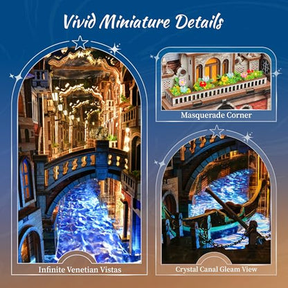 Venice Night Starlit Book Nook Kit