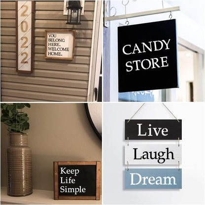2 Inch Alphabet Letter Stencils for Painting - 70 Pack Letter and Number Stencil Templates with Signs for Painting on Wood, Reusable Letters and Numbers Stencils for Chalkboard Wood Signs & Wall Art