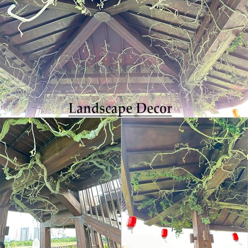118" L Green Grapevine Garland Fake Tree Branches Willow Twigs