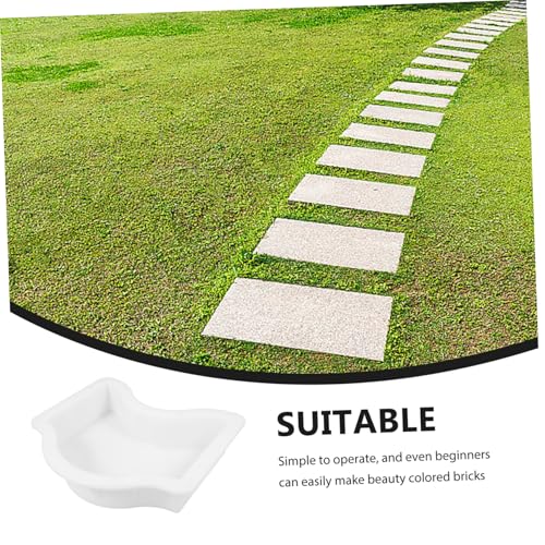 Concrete Stepping Stone Mold Garden Paver Molds for Diy Pathway Cement Paving Kit Brick for Outdoor
