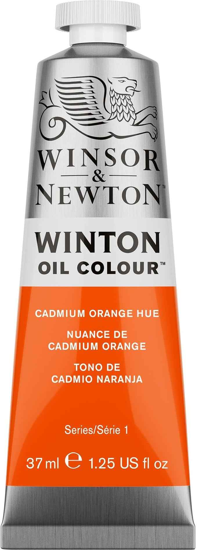 Winsor & Newton Winton Oil Color, 37ml (1.25-oz) Tube, Cadmium Orange Hue