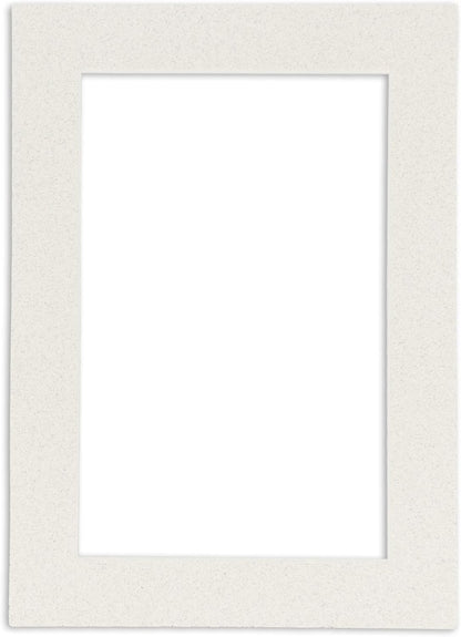 Pack of 25 Acid Free 11x14 Mats Bevel Cut for 8.5x11 Photos - Oyster Shell White Precut Matboards With Backing Boards and Clear Photo Mat Bags For Pictures, Photos, Framing - 4-ply Thickness