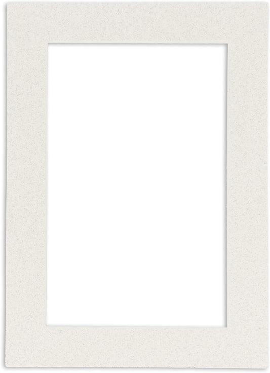 Poster Palooza 11x14 Mat Bevel Cut for 8.5x11 Photos - Acid Free Oyster Shell White Precut Matboard - for Pictures, Photos, Framing - 4-ply Thickness