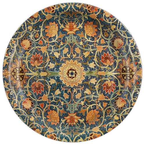 40Pcs William Morris Paper Plates Vintage Floral Decorations (40 Count)