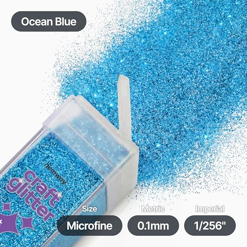 Craft Glitter Shaker Ocean Blue 110g Microfine (3.8 Ounce)