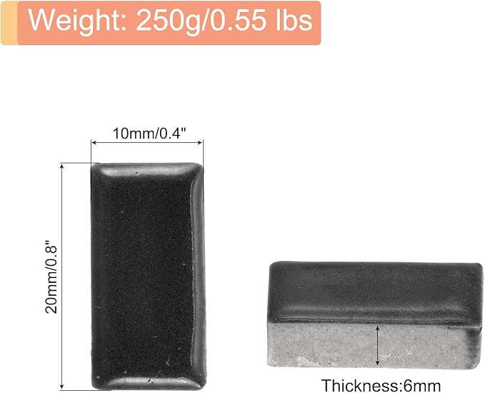 MECCANIXITY 250g Ceramic Mosaic Tiles for Crafts Bulk, Rectangle Black Ceramic Tile for Mosaic Kits Garden Stepping Stone Cup Mat