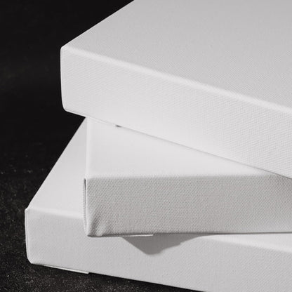 PHOENIX 6x12 Inch 3 Pack Gallery Canvas - Small Long 1.5 in Thick Canvases for Painting - Deep Edge 100% Cotton 11 Oz. Gesso Primed White Blank Professional Canvas Oil & Acrylic Paints