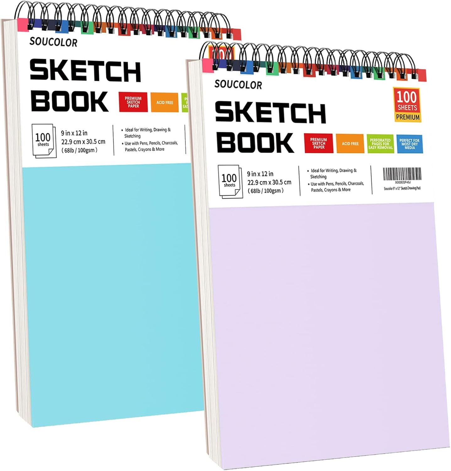 Soucolor 9 x12 Inch Sketch Book,Teen Girl Trendy Stuff, Halloween & Christmas for Teen Girls 4-12, Mother's Day, Birthday for Daughter Wife, Creative Gift for Mum Her, Christmas Coloring Book - Crafty Corner