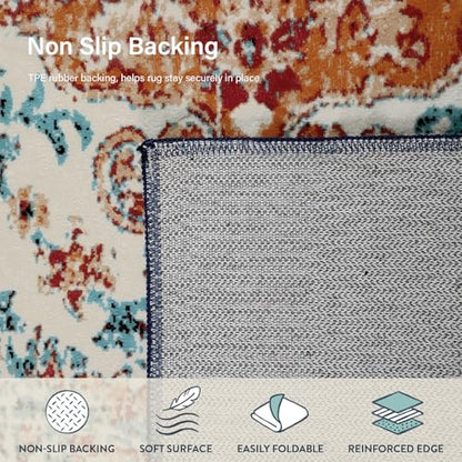 Reine Bohemian Floral Medallion Round Rug