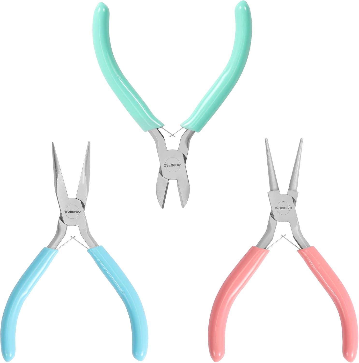WORKPRO Jewelry Pliers Set, 3 Pack Jewelry Making Tool Kit Includes Mini Needle Nose Plier/Chain Nose Plier, Round Nose Plier and Wire Cutter for Jewelry Repair, DIY Crafts, Jewelry Making Supplies - Crafty Corner