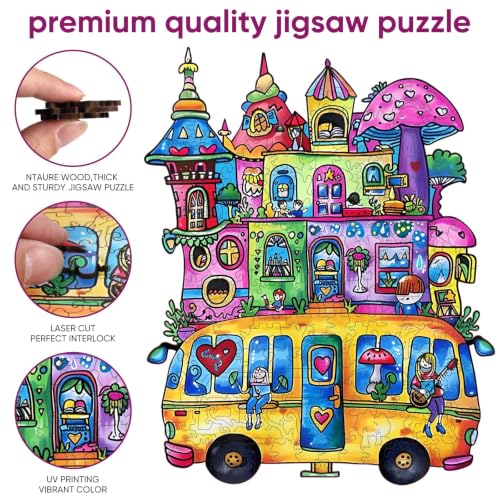 Wooden Jigsaw Puzzles (200 Count)