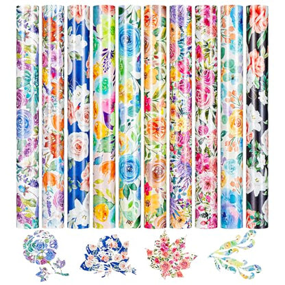 Floral Heat Transfer Vinyl (11 Count)