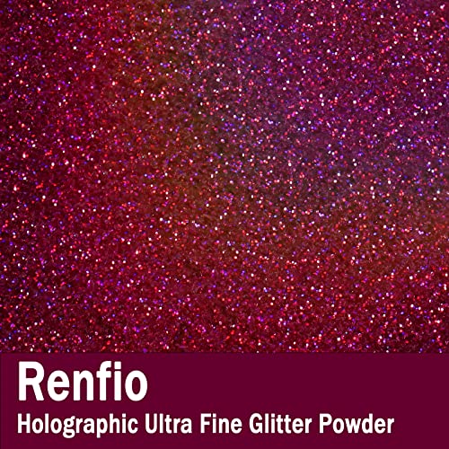 Holographic Ultra Fine Glitter Powder Metallic Resin Glitter 2.11 Oz