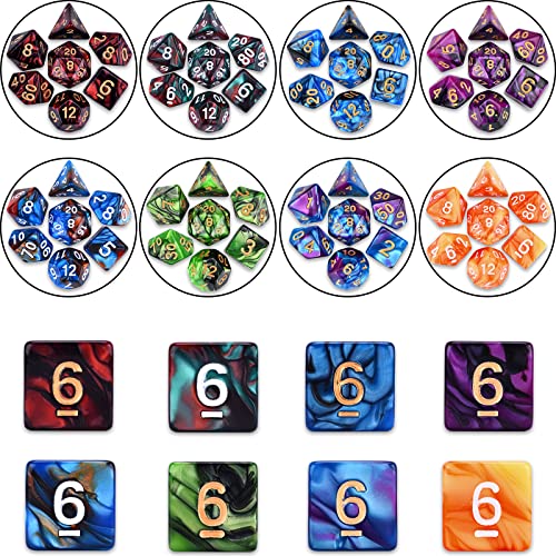 RPG Dice 210 Pieces Polyhedral Dice Set for DND (210 Count)