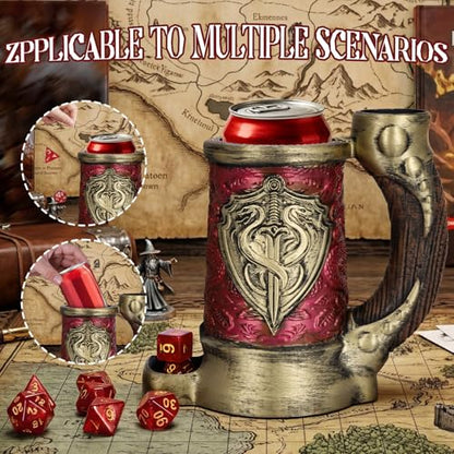 Dice Tower Mug DND Dice Rolling Tower with 7 PCS Dice Set