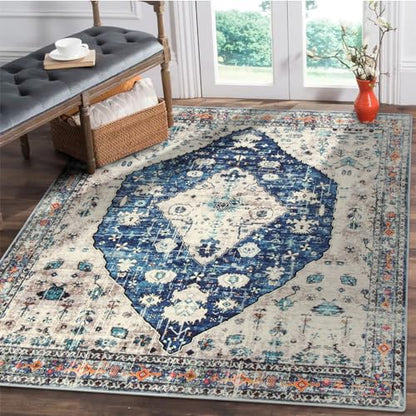 Felice Boho Tribal Square 4x4 Area Rug