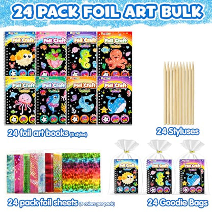 Foil Art Party Favors for Kids (24 Count)