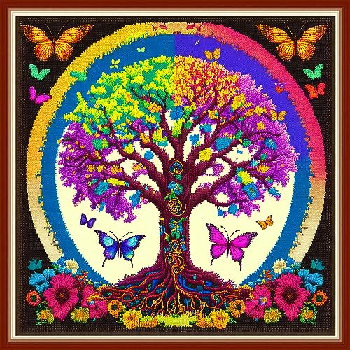 Stamped Cross Stitch Kits Full Range of Embroidery Patterns Starter Kits for Beginners Adult DIY Cross Stitches Needlepoint Kits 11CT
