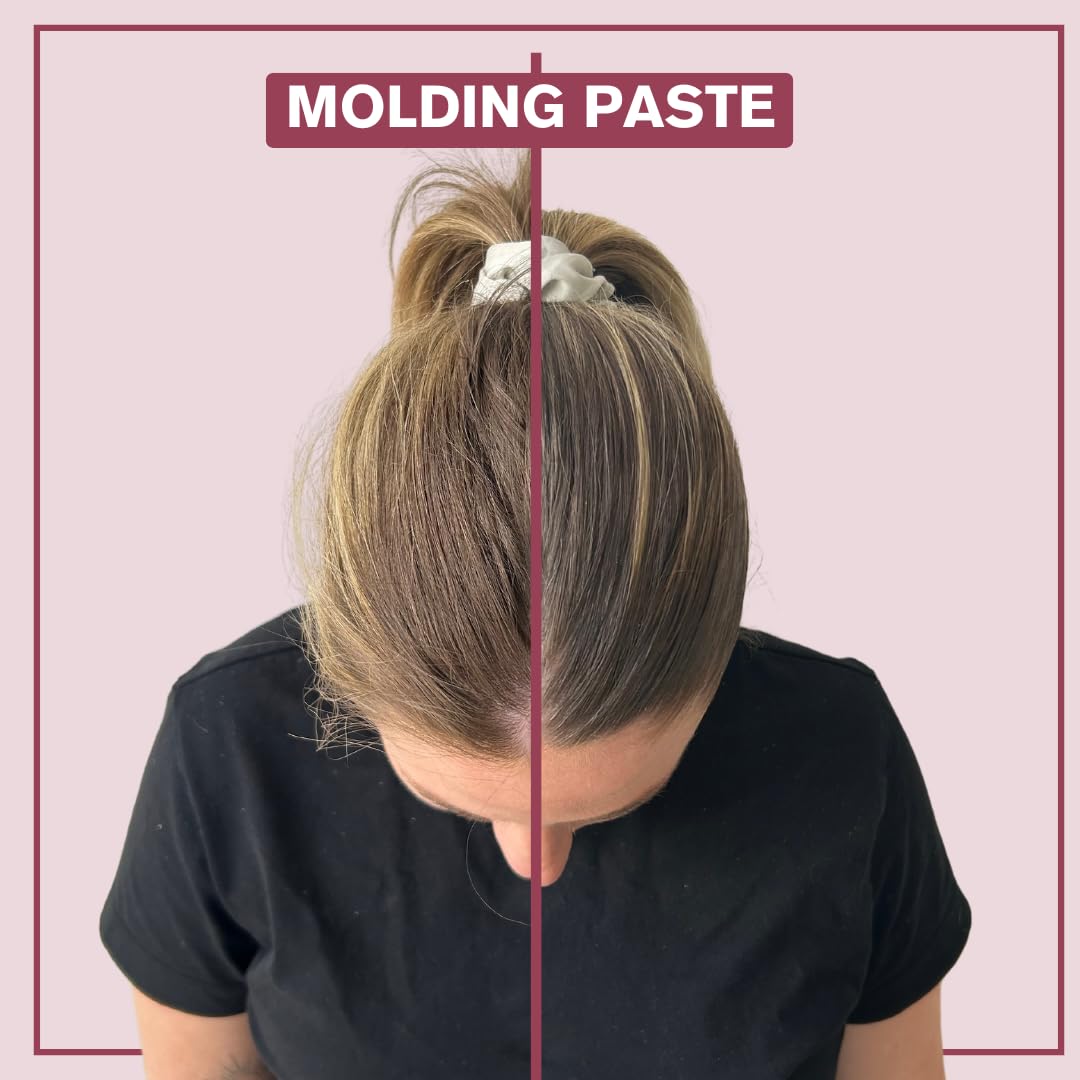 Alcôve - Molding Paste - all Hair Types - Matte - Flexible Control, Definition, and texture - Medium Hold - Long-lasting - Pomegranate Seed and Mango Extract - 3.4 oz