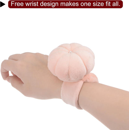 HARFINGTON Wrist Pin Cushions Band Sewing Needle Cushion Needle Holder Pincushions with Adjustable Strap Fit All Wrist Sizes for Sewing Quilting Needlework Crafts, Brown