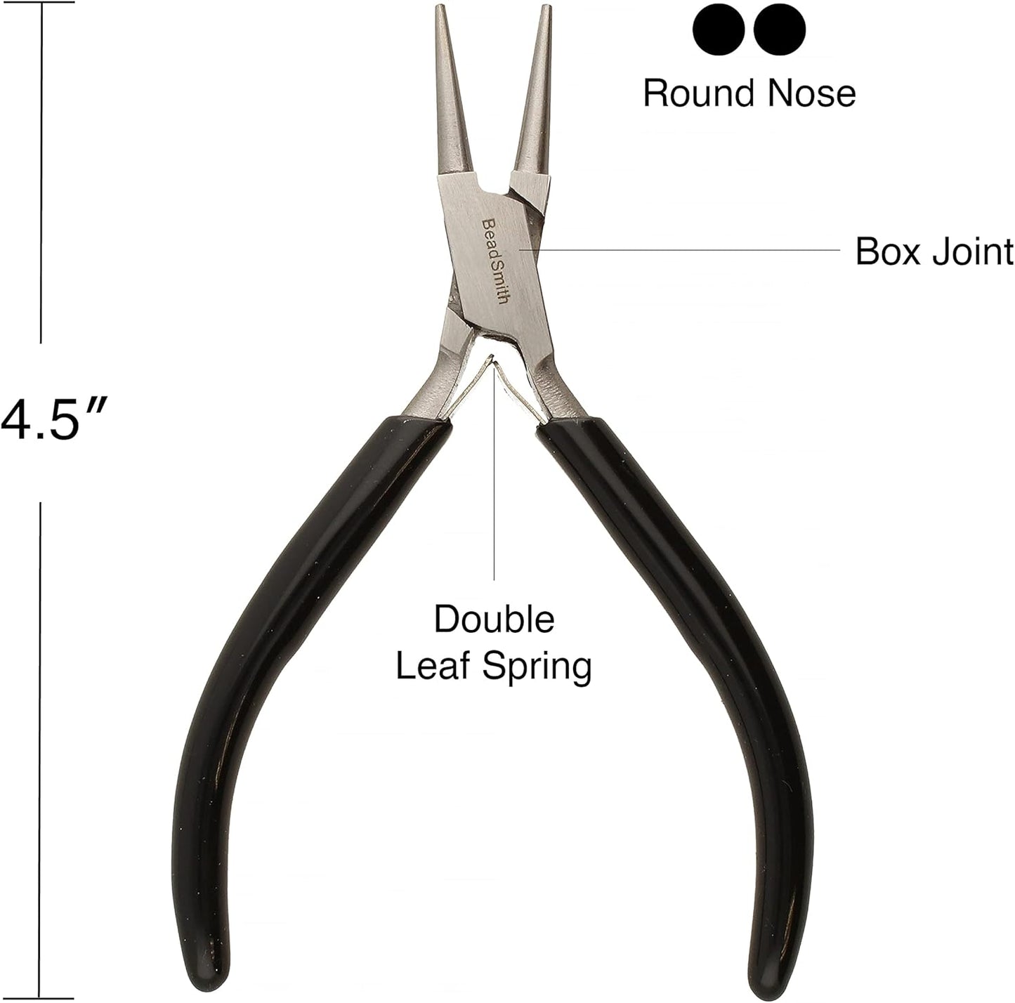 The Beadsmith Precision Series Pliers Set – 3-Piece Kit: Chain Nose, Round Nose and Flush Cutter with Tungsten Carbide Blades – Make Bracelets, Necklaces & Earrings – Tools for Jewelry Making - Crafty Corner