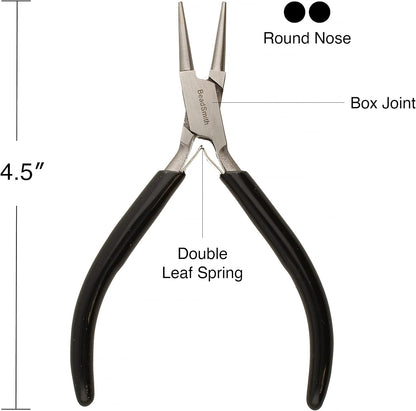 The Beadsmith Precision Series Pliers Set – 3-Piece Kit: Chain Nose, Round Nose and Flush Cutter with Tungsten Carbide Blades – Make Bracelets, Necklaces & Earrings – Tools for Jewelry Making - Crafty Corner