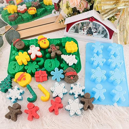 Christmas Silicone Molds Christmas Chocolate Molds Candy Molds for Baking Sweet Treats