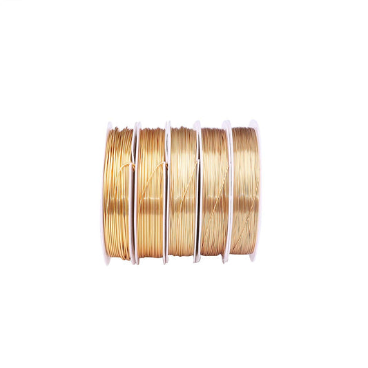 KC Gold Copper Wire 0.3mm Bead Cord for Bracelet Necklace Charm Beading Jewelry Making 54yard - Crafty Corner