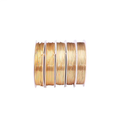 KC Gold Copper Wire 0.8mm Bead Cord for Bracelet Necklace Charm Beading Jewelry Making 9yard - Crafty Corner