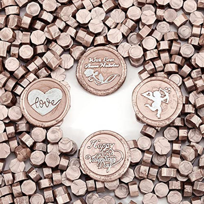 360 Pcs Champagne Gold Sealing Wax Beads for Wax Seal Stamp