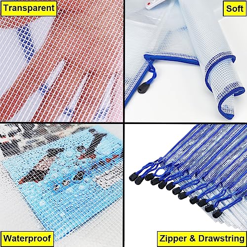 20pcs Mesh Zipper Pouch Bags (20 Count)