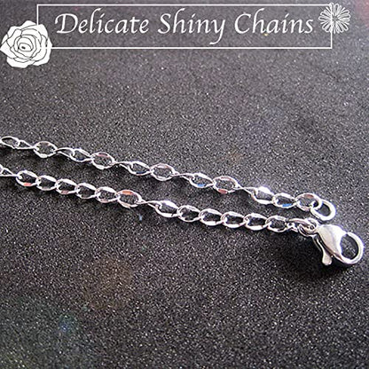 33ft Twisted Cable Chain 2mm Silver Stainless Steel Link Chain