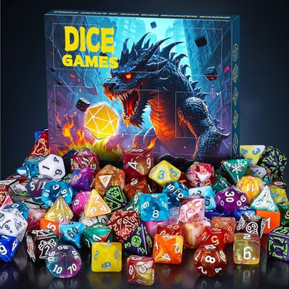 Polyhedral Dice Set (63 Count)