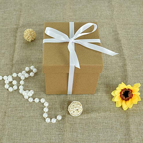 100yds 3 8 Inch White Satin Ribbon for Craft Gifts Wrapping (300 Foot)
